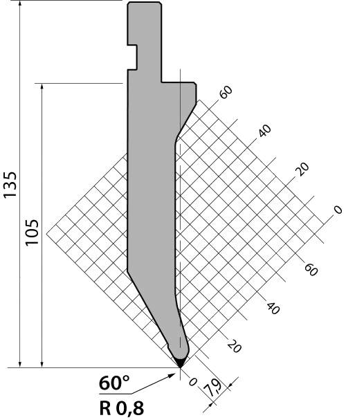 Пуансон тип Promecam P.135.60.R08 от компании Нова Механика